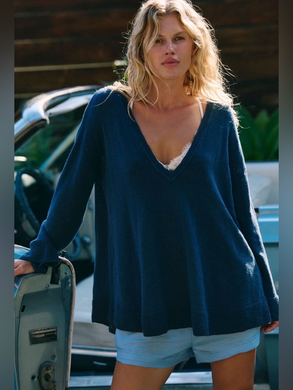 FREE PEOPLE Isadora Reversible Sweater Tunic Top